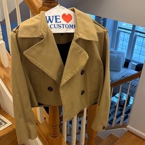 Rag & Bone Talia Cropped Trench Coat size XS